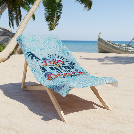 Life Is Better AT Beach - Towel - Eshaarya