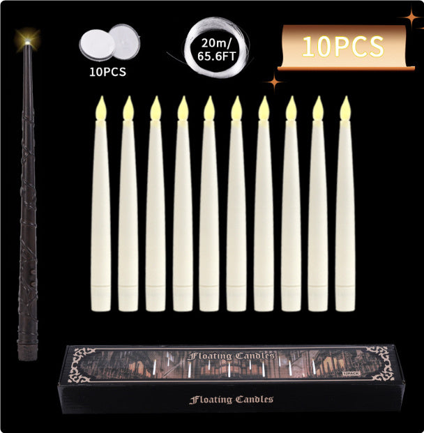 20LED Floating Candles With Candle Sticks