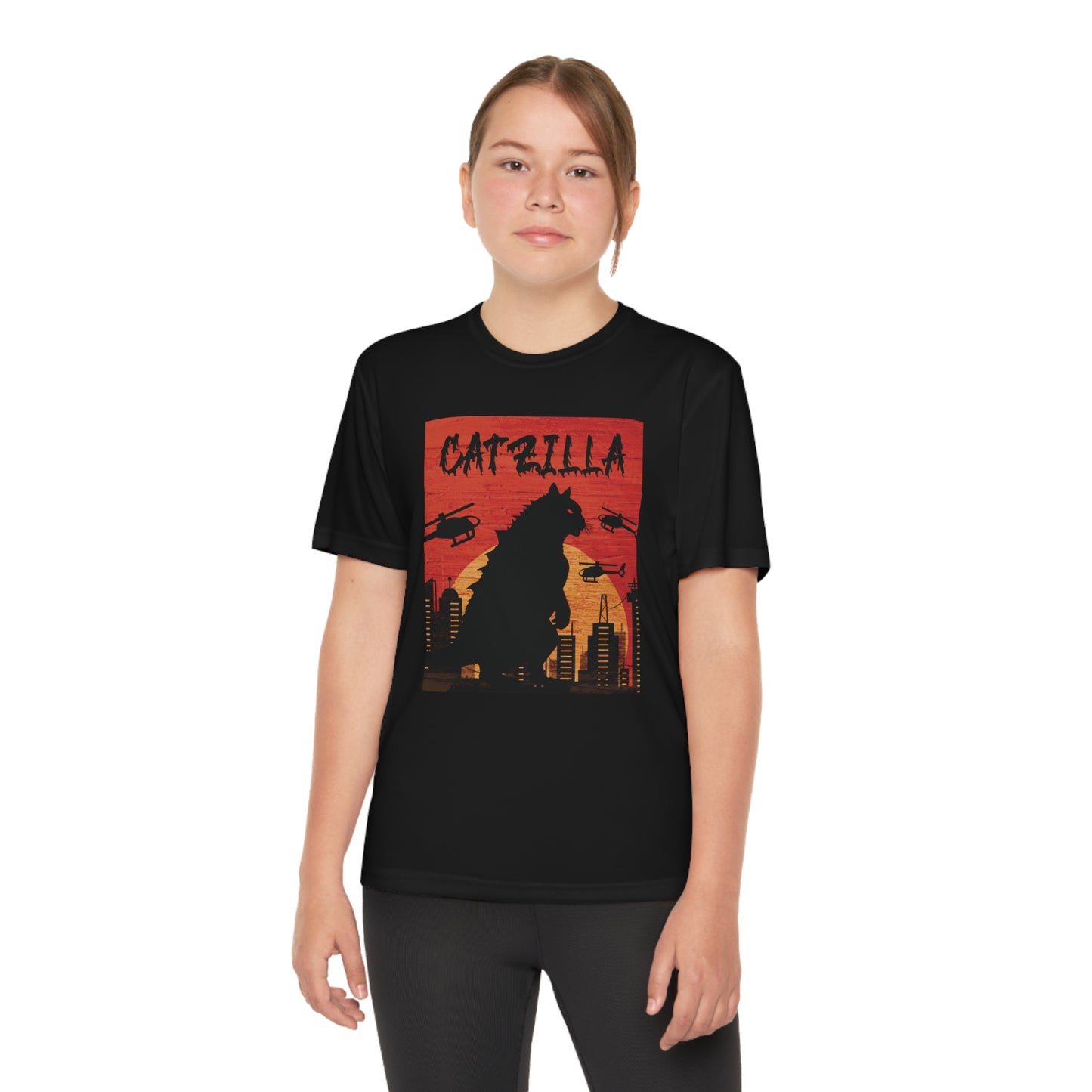 CATZILLA Short Sleeve T-shirt in Black