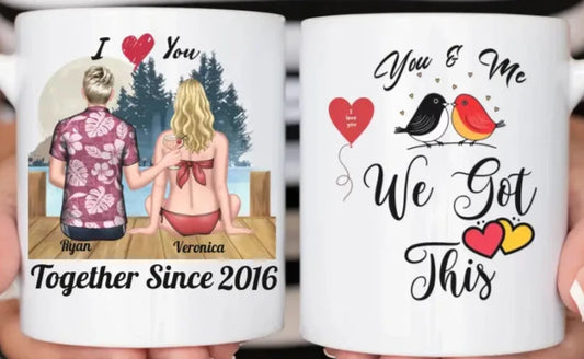 Personalized Ceramic Mug - Relive Your Holiday Memories - A Perfect Gift For Couples for Birthday and Anniversary