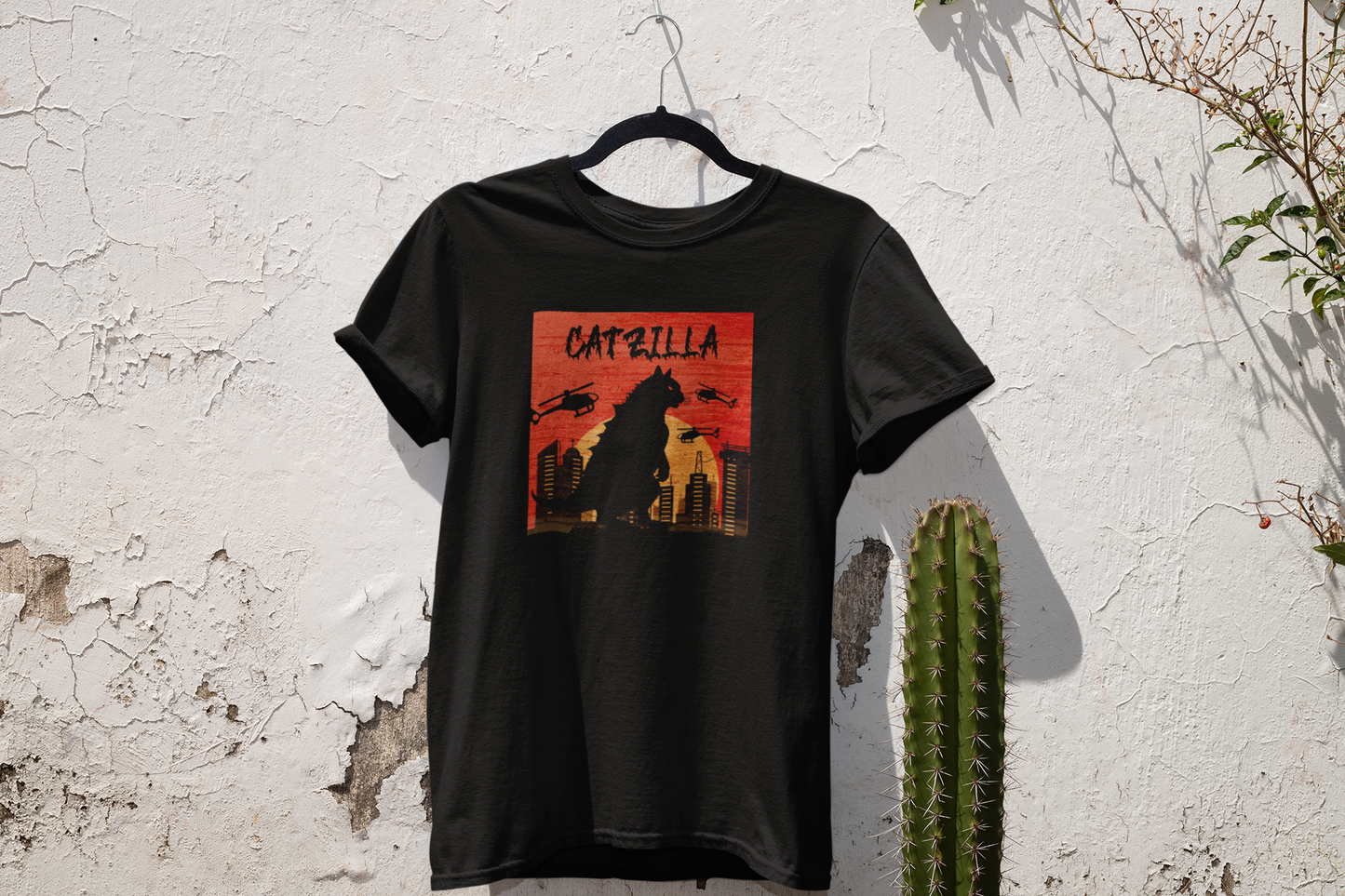 CATZILLA Short Sleeve T-shirt in Black